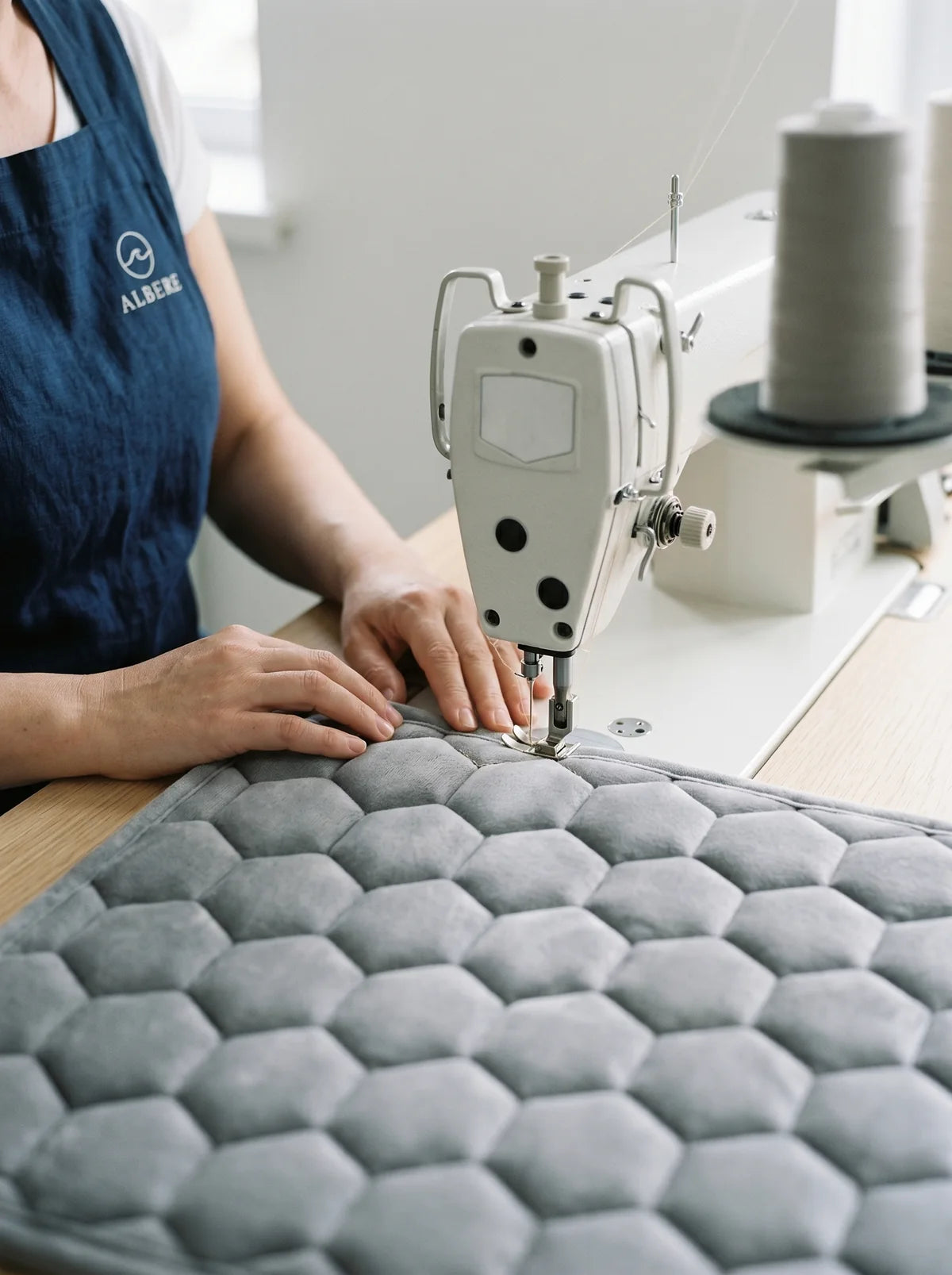 Détail de la surface du tapis La Roche
