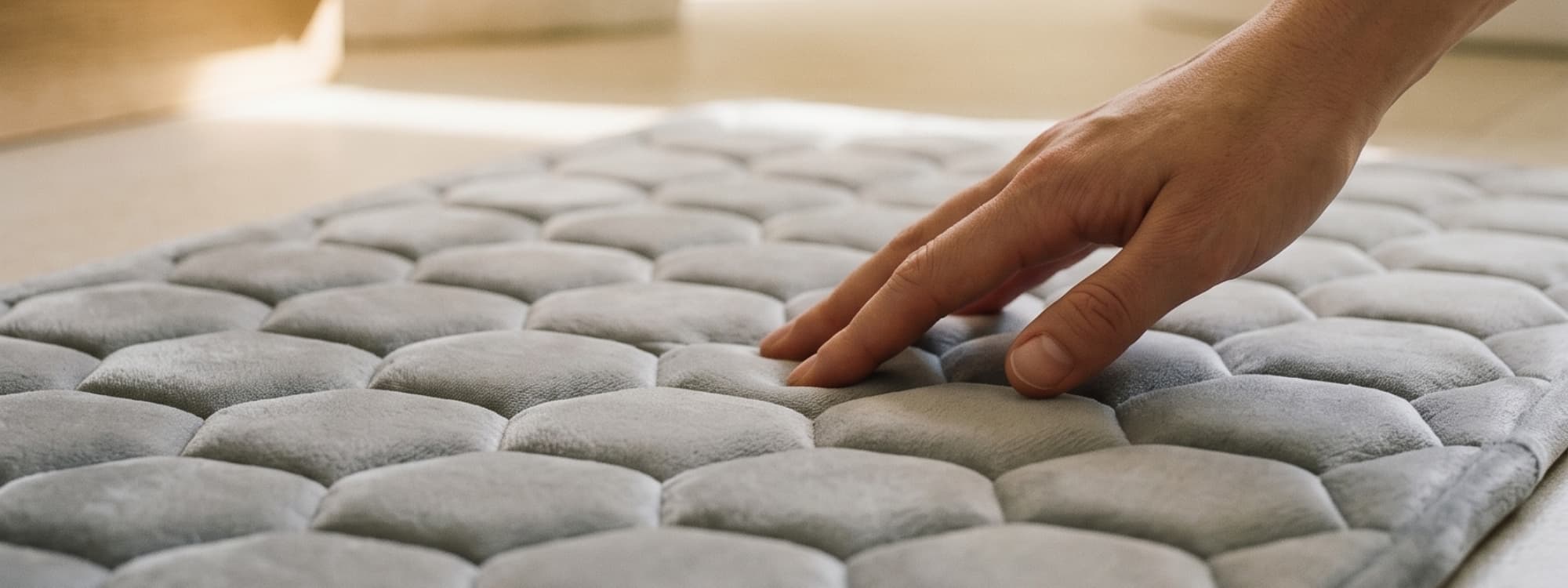 Tapis de bain doux et absorbant style hotel