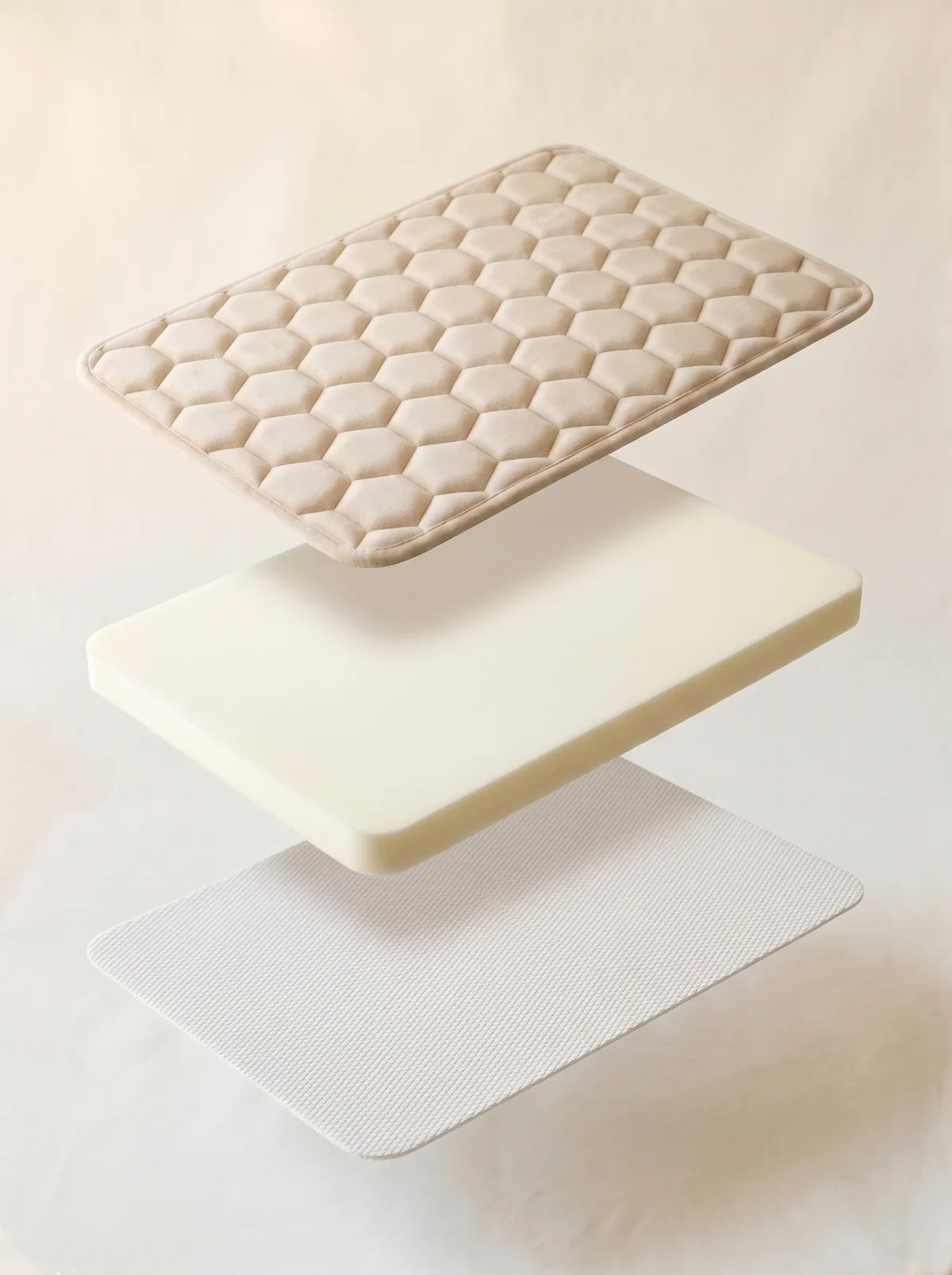 Détail des différentes couches du tapis La Roche